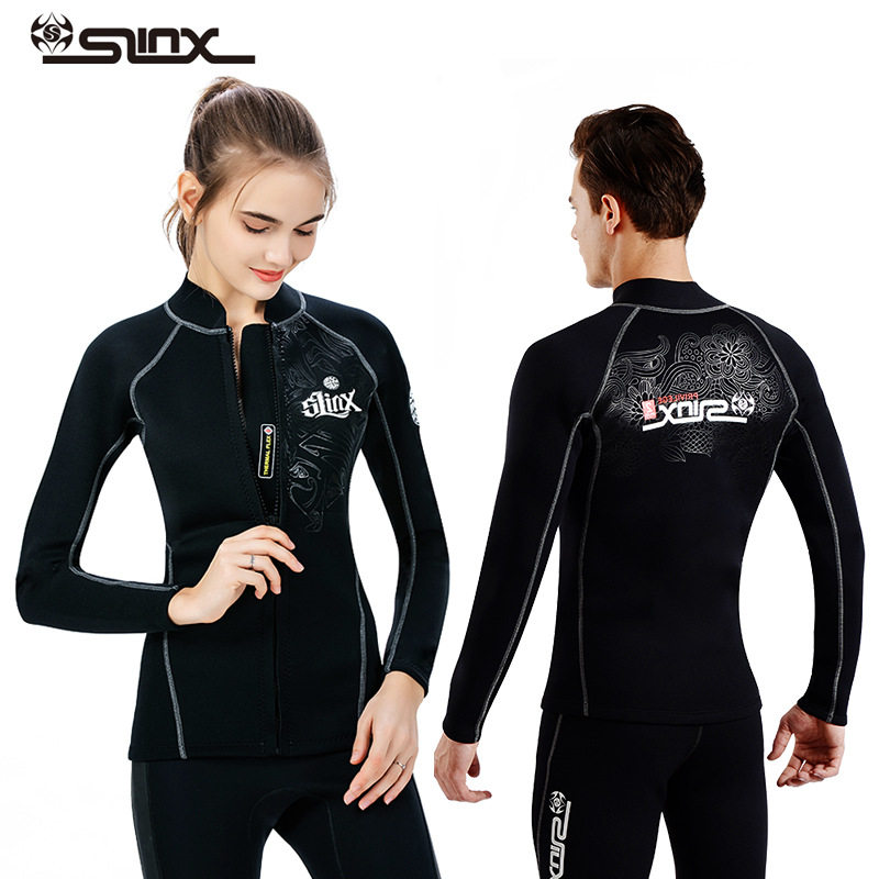 2MM Two-piece Diving Suit Men's Thickened Winter Bathing Suit 3MM Warm Diving Suit Women Sunscreen Snorkeling Surf Clothes Creek Downwear