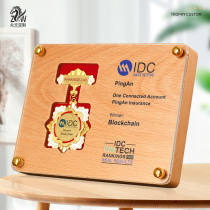 Medal embedded listing custom authorization card Wooden plaque Metal badge Commemorative medal Creative medal Trophy custom