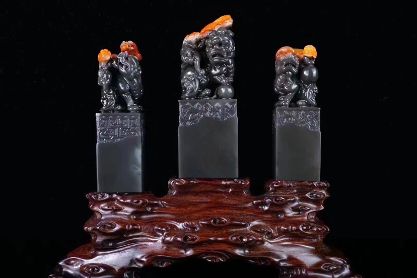 Seal engraving seal of the Shoushan stone seal