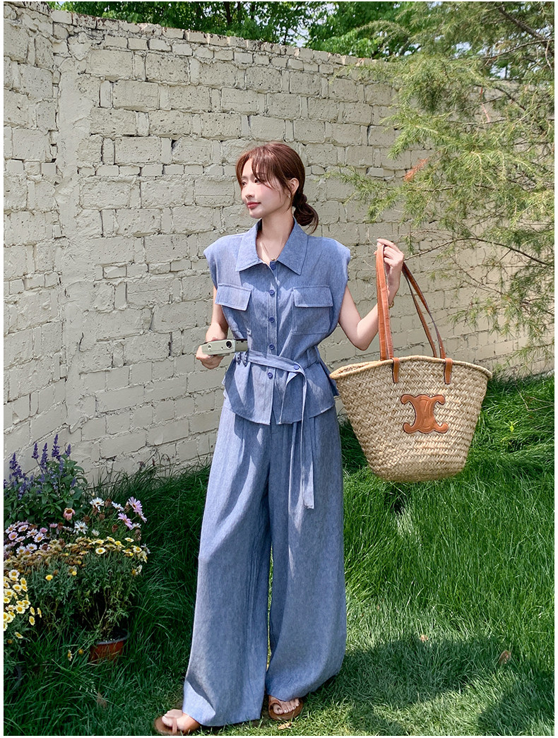 2点セット!【セットアップ】大人可愛い 気質タイダイ柄トップス＋