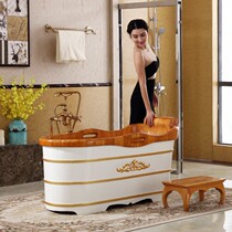 Wooden bath wooden bucket home adult adult full body beauty salon wooden bathtub bath bucket thickened bath bucket