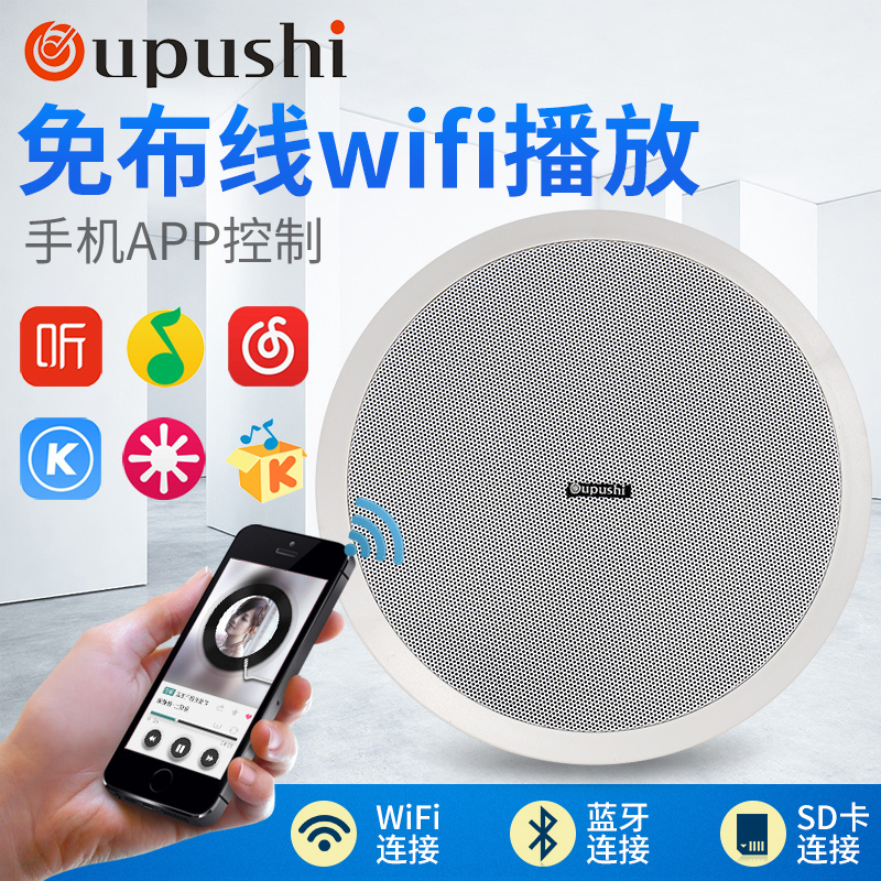 Ops Po Pig Wifi Ceiling Speaker Home Audio Wireless Control