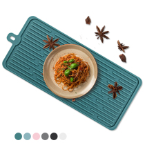 Silicone drain board Household dishes cup sink mat Kitchen countertop insulation non-slip placemat Pot mat Large mat