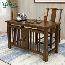 Balcony tea table new Chinese office tea table Home modern luxury tea table living room integrated tea table