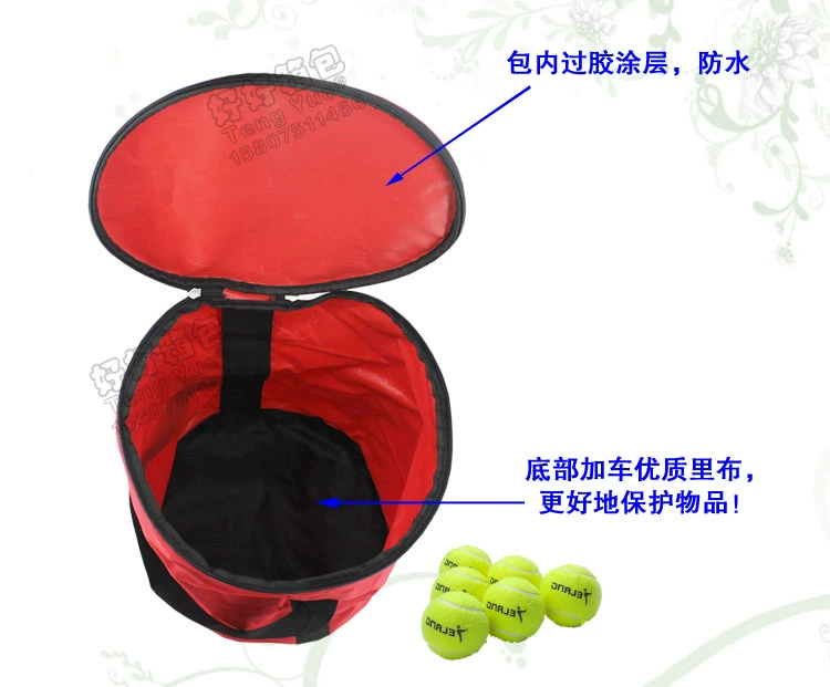 Mu Hong Baoye 797 túi quần vợt túi đưa đón đa chức năng không thấm nước dung lượng lớn ống túi cầu lông túi xách