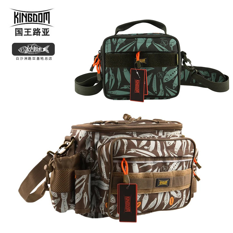 King Luya bag Fishing Wheel Bag Inclined Satchel Purse Waterproof Multifunction Large Capacity Fishing Gear Bag Waterproof Fashion Fishing Bag