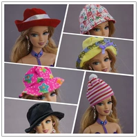 Dress Up House Barbie Doll Phụ kiện Barbie Phụ kiện Doll Hat Ken Sun Hat Mũ bóng chày đồ chơi bé gái