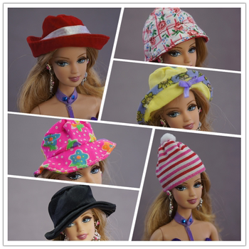 Dress Up Barbie Doll ອຸປະກອນເສີມ Barbie Doll Hat Ken Sun Hat baseball Cap