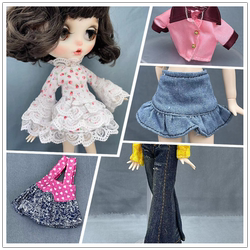 Blythe little rag doll top pants skirt OB24 jeans ເສື້ອຜ້າ