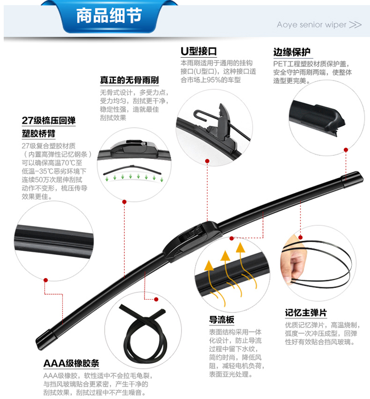 BYD F3 gạt nước không xương phổ quát F0 S6 F6 L3 Si Rui E6 Song G3 G6 tốc độ mạnh - Gạt nước kiếng gạt nước rửa xe ô tô