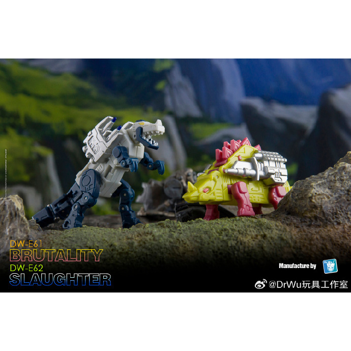 Dr. Wu Dw-E61&E62 Brutal Carnage Dinosaurs Tape Set Can Be Paired with Siege Legacy Soundwave