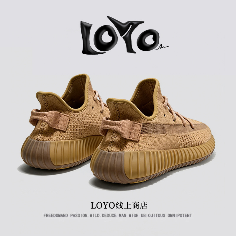 Loyo Coconut Shoes 350 Men and Women 2026 Spring New Thick-Soled Mesh Breathable Yeezy Sports Casual Putian Shoes