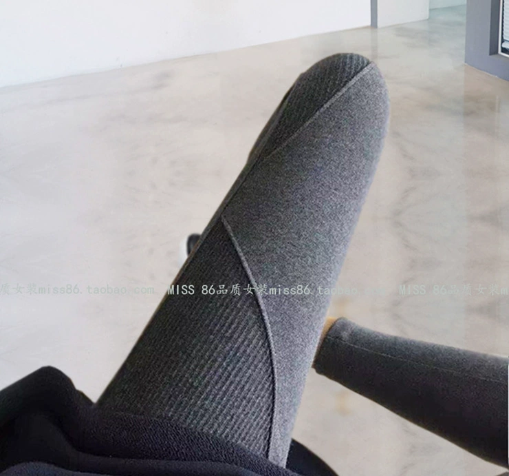 Mùa xuân và mùa thu Hàn Quốc sợi bông khâu eo cao chân nhỏ quần dài kích thước cao đàn hồi mỏng quần legging dài phụ nữ mặc