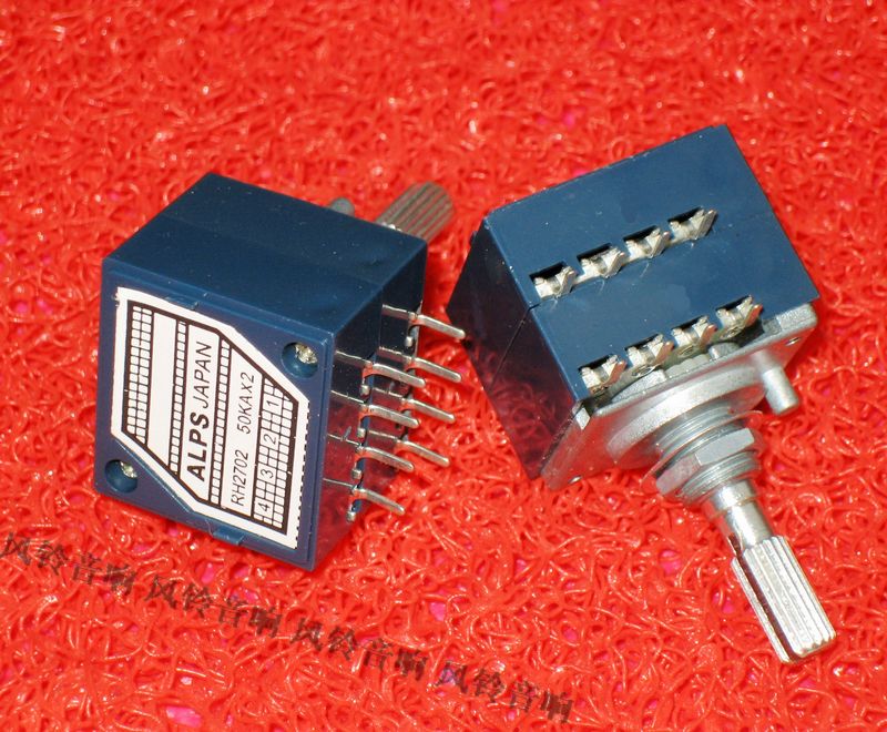 ALPS RH2702 stepper-type exponential 100K dual-link electric potentiometer 27 type potentiometer-Taobao