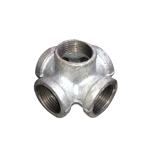 Три измерения оцинкованных трехмерных шестисторонних оцинкованных стальной стальной трубы.