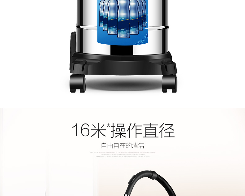 máy hút bụi xiaomi gen 2 Haier mới màu vàng HC-T2103Y thổi khô và ướt ba máy hút bụi đầu phun phẳng chống tĩnh điện màu vàng - Máy hút bụi xiaomi roborock gen 3