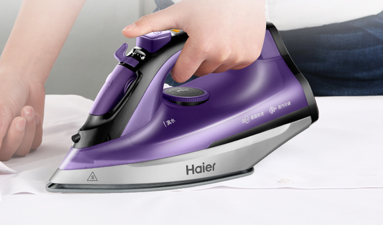 máy là tóc Bàn ủi điện Haier HY-Y1636Z bàn ủi hơi nước cầm tay công suất cao 1600W - Điện sắt bàn là hơi nước lock&lock