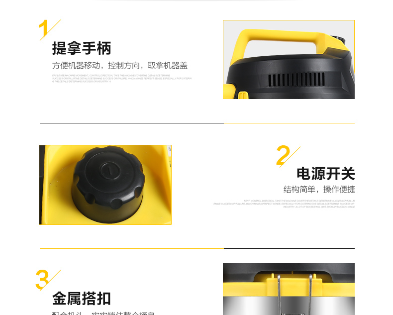 máy hút bụi xiaomi gen 2 Haier mới màu vàng HC-T2103Y thổi khô và ướt ba máy hút bụi đầu phun phẳng chống tĩnh điện màu vàng - Máy hút bụi xiaomi roborock gen 3