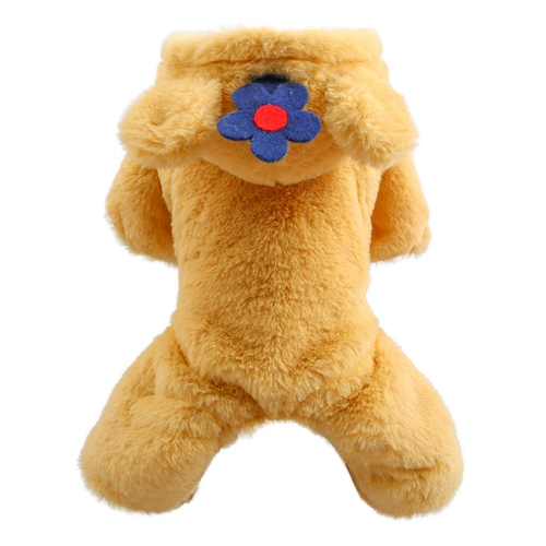 Симпатичная осенняя и зима сгущенная собачья хлопковое пальто повседневная четвероногий одежда Тедди бишон медведь Померанский питомец зима плюс бархатная одежда для собак