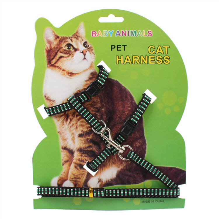 Cat dây kéo đặc biệt dây thừng mèo trượt mèo dây mèo thú cưng dây đeo vào dây xích mèo mèo - Cat / Dog hàng ngày Neccessities bình nước gắn chuồng