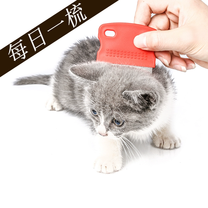 Mèo chải lông ổ chuột chấy rận dày đặc chải răng tẩy lông thú cưng chải mèo đặc biệt chải chấy mèo cung cấp - Cat / Dog Beauty & Cleaning Supplies