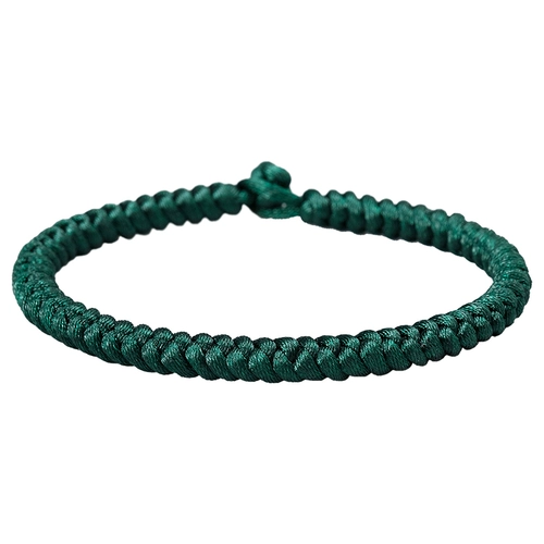 Плетеный браслет из красной нити, 6 размер