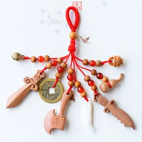 Tiger Head Bell Peach Wood Выделка