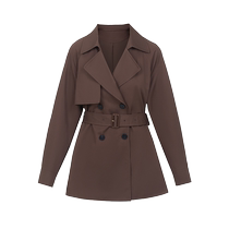 Langzi pure cotton 2024 spring new French retro high-end commuter temperament windbreaker jacket womens top