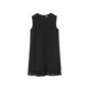 Langzi wool sleeveless temperament high-end dress black little women's 2024 spring new high-waisted fringed acetate dress