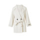 Langzi pure wool high-end mid-length style right-shoulder slim woolen coat coat design winter new style