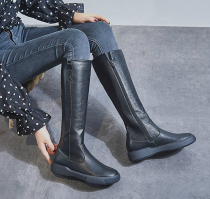 Hong Kong net red long boots female knight boots 2022 autumn and winter new but knee boots are thin and small tall boots