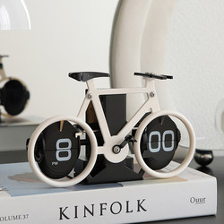 Creative Automatic Page Turning Clock Retro Mechanical Desktop Ornament Table Digital Technology Clock Decoration