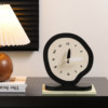 Medieval-Style Creative Desktop Clock, Tabletop Living Room Soft Decoration Ornament, Niche High-End Clock Display Style