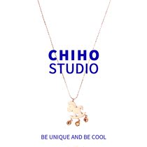 Necklace female summer light luxury niche design sense small right now rich 2021 new personality titanium steel bell sweater chain