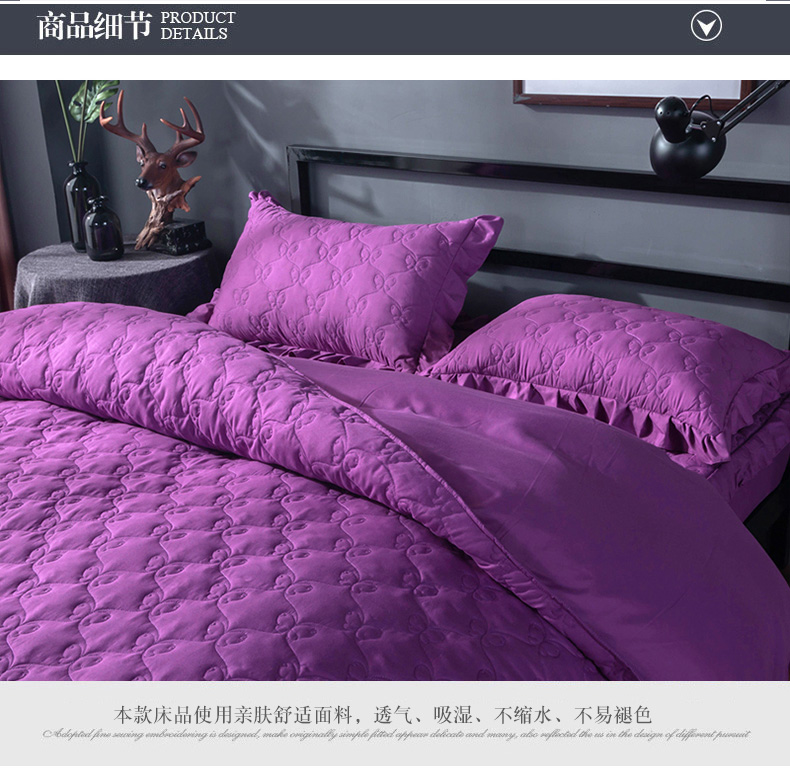 Clip comforter đặt một mảnh duy nhất của điều hòa màu sắc chăn không khí rắn được dày lên ký túc xá 2.0m 1,8 m 1,5 Single Double - Quilt Covers chăn băng lông