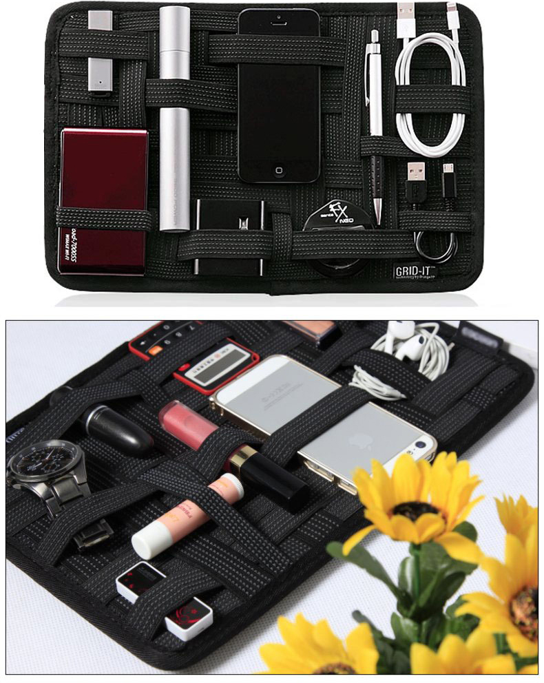 lưu trữ kỹ thuật số tấm đàn hồi phù hợp U-U dòng dữ liệu sạc hub khiên đầu Pouch kết thúc chức năng quản lý băng mực dòng điện thoại di động sạc điện Po phụ kiện điện tử - Lưu trữ cho sản phẩm kỹ thuật số hộp đựng tai nghe airpod 2