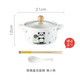 hộp com giữ nhiệt cắm điện Bình gốm dễ thương bát phở ăn liền bộ đồ ăn có nắp đậy ký túc xá sinh viên nhà hàng mì ăn liền hộp cơm trưa hộp cơm trưa - Hộp cơm điện sưởi ấm cặp lồng ủ cơm