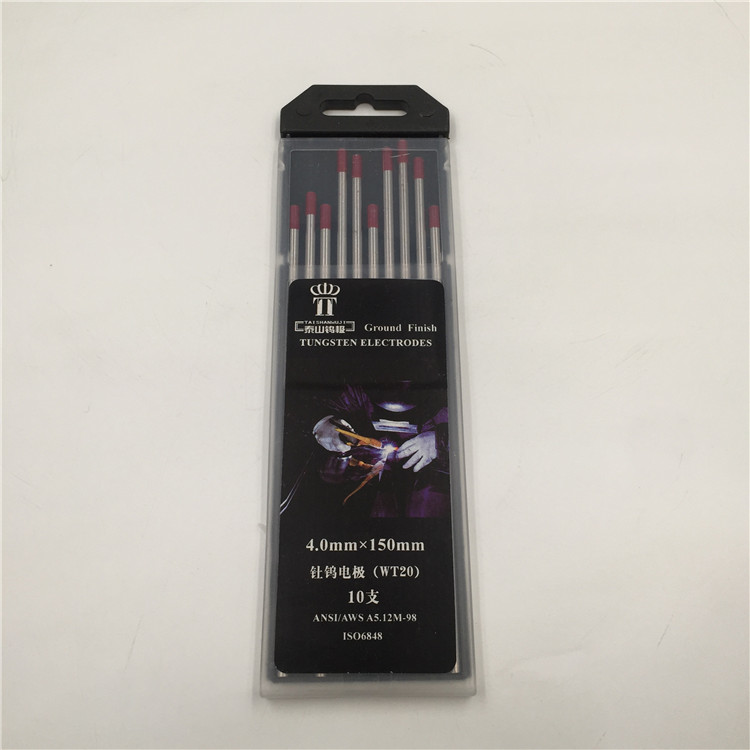 Taishan tungsten electrode thorium tungsten electrode WT20 argon arc welding tungsten needle 1 6 2 0 2 4 3 0 3 2 4 0*150mm