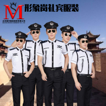 New security summer property security uniform summer short sleeve clothing hotel sales office Image Post concierge clothing