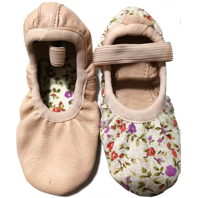 American Leather Beginners Cotton Cloth Baby Dance Shoes Children's Women's Soft Bottom Children's Ballet Shoes Children's Dance Shoes
