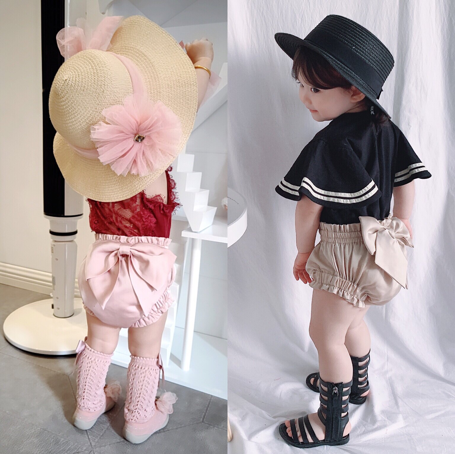 {BabyQ} Brazil handmade custom girls baby all-match bag fart pants heavy elastic simulation silk summer