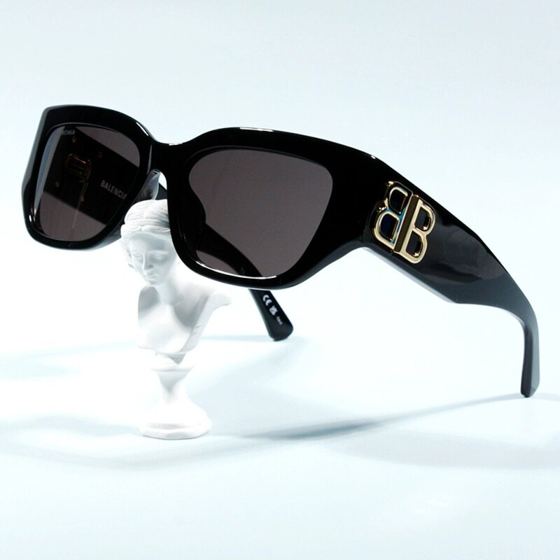 Balenciaga Paris Balenciaga Sunglasses for Women, Cat-Eye Style, Wide-Leg Fashion Acetate Sunglasses for Men Bb0361Sk