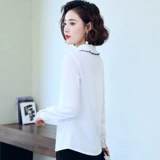 Рубашка с бантиком, лонгслив, осенняя галстук-бабочка, универсальный комбинезон