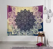 ins Bắc Âu Bắc Âu Mandala treo tường khăn trang trí treo thảm tấm thảm Ấn Độ Mandala bức tranh nền Yoga - Tapestry