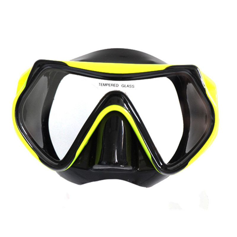 Adult freestyle diving mirror snorkeling mask swimming frog mirror tempered glass large field of view scuba diving equipment