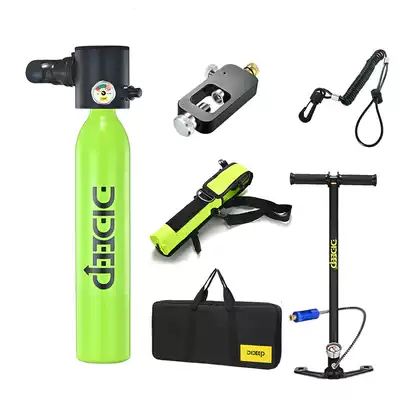 Portable diving suction device for underwater deep snorkeling equipment, fish gills, professional scuba emergency oxygen tank