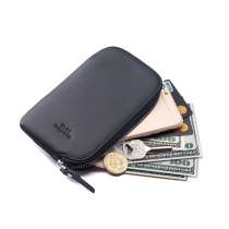 Long zipper wallet ultra-thin mens small handbag mens original hand-held mobile phone bag Womens Japan and South Korea mid-length leather