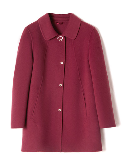 Woolen Coat, Autumn and Winter Mid-Length Style for Middle-Aged and Elderly Women, Double-Sided Cashmere Wool Coat, Hengyuanxiang Mother's Autumn Top