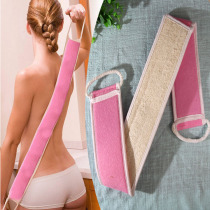  Loofah roll rubbing bath towel Bathing towel long strip strong exfoliating rubbing back towel Pull back strip Bathing strip Bathing wipe supplies