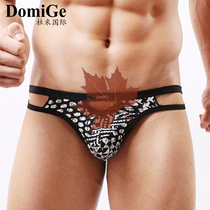 Dumi International Mens Ice Silk Panties Mens Thong Ultra Thin Breathable Sexy T-T Pants